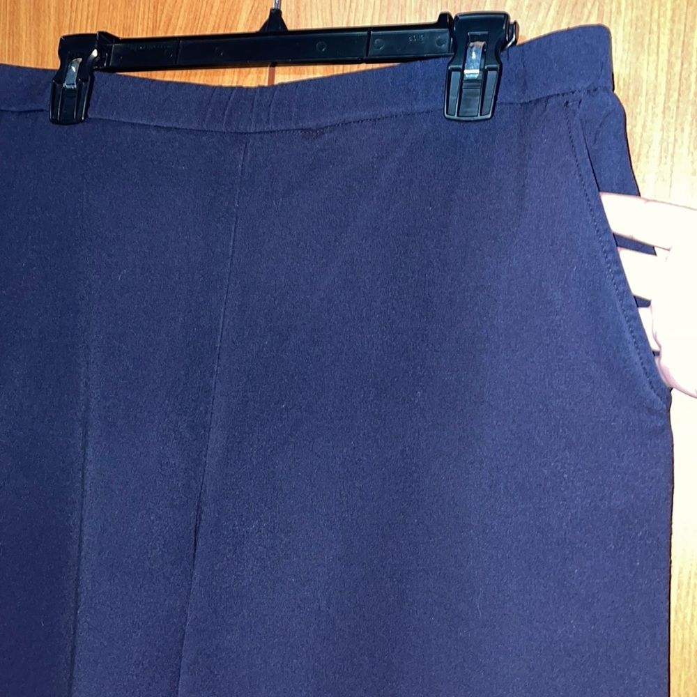 Briggs New York Elastic Waist Pants W/ Pockets - Blue - Size 14S - Picture 5 of 11